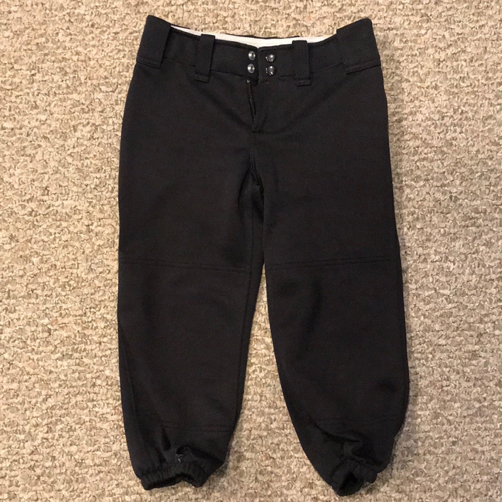 Black mizuno softball pants